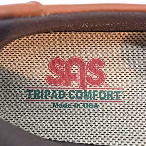 SAS Roamer Easy Strap Mary Jane Shoes Women's 8.5N Brown Leather Tripad Comfort - Picture 10 of 11